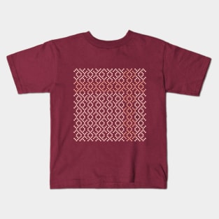 Steps into infinity, endless geometric pattern in Ethno Design Kids T-Shirt